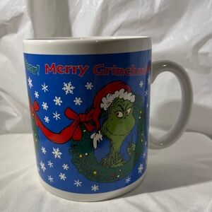 Hallmark 1998 Merry Grinchmas Large Grinch Mug